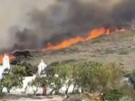 Meteo: H φωτιά στην Πάρο εξαπλώθηκε σε 10.000 στρέμματα